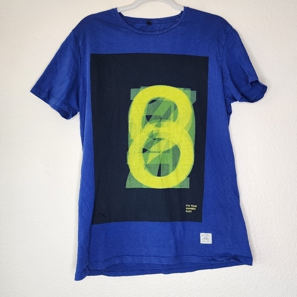 Stile Benetton Blue Number Tee L - Picture 2 of 7